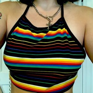 Motel rainbow halter